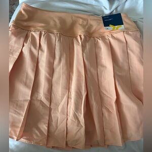 Peach Pleated Skort